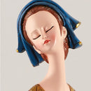 DecorBites™ Cute Girls Storage Tray Resin Ornaments, Home Decor Crafts & Office Desk Figurines