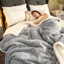 DecorBites™ Cozy Winter Fleece Blanket | Queen Size Soft & Warm Duvet Quilt Blanket