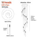 DecorBites™ Crystal LED Pendant Light: Luxury Lighting Fixture for Living Room, Bedroom, Hotel & Shop