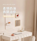 DecorBites™ Cream Wind Rock Board Writing Table: French Style Desk with Drawers, Computer Desk