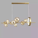 DecorBites™ Glass Ball LED Chandelier: Modern Nordic Style for Living, Dining, Kitchen, Study