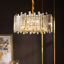 Modern gold decorbites crystal round chandelier living room light