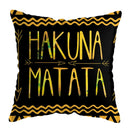 DecorBites™ Geometric Deer Print Pillowcase 45x45cm - Yellow Home Decor