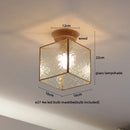 DecorBites™ Glass Wood LED Ceiling Lamp for Home Lighting and Decoration