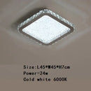 DecorBites™ Crystal Round Ceiling Lamp: Nordic Light Luxury LED Home Lighting for Bedroom and Living Room