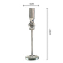 DecorBites™ Crystal Glass Candlestick Holder - Elegant Home Décor Accessory