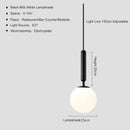 DecorBites™ Glass Ball Pendant Light for Dining Room & Bedroom Decor