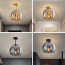 DecorBites™ Glass Ball LED Ceiling Light: Modern Living Room Lighting for Aisle, Bedroom, Kitchen