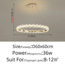 DecorBites™ Crystal LED Chandelier for Home Decor & Luxury Lighting