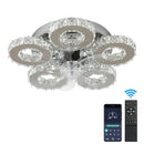 DecorBites™ Crystal LED Ceiling Fan: Remote Control Chandelier for Bedroom & Living Room