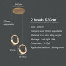 DecorBites™ Circle Ring LED Chandelier Light for Luxe Living Spaces