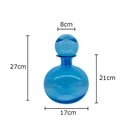 DecorBites™ Amber Glass Vase Hydroponics Desk Decoration Modern Home Decor