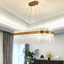 DecorBites™ Crystal Pendant Chandelier Light - Nordic Luxury Gold Ceiling Lighting for Living Room