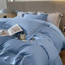 DecorBites™ Eucalyptus Fiber Lace Bedding Set for Soft, Silky & Cool Skin-friendly Comfort