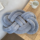 DecorBites™ Handmade Knot Throw Pillow Back Cushions Blue Sofa Car Home Office Decor