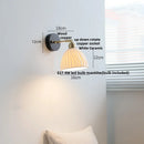 DecorBites™ Black Wood LED Wall Sconce Rotatable Stair Light, Modern Nordic Design
