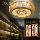 DecorBites™ Gloss Bamboo Art Rattan Ceiling Light Shade Chandelier Fixtures