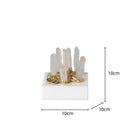 DecorBites™ Crystal Stone Marble Ornament | Clear Natural Decorative Figurines for Home Decor