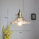 DecorBites™ Glass Industrial Pendant Light: Loft Style Fixture with Copper Socket for Home Decor