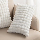 DecorBites™ Houndstooth Cushion Cover 30x50cm Black and White Bow Waist Pillow Case