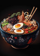 DecorBites™ Japanese Food Neon Posters Canvas Painting for Home Kitchen Decor