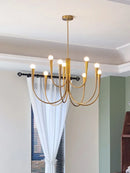 DecorBites™ Brass Chandelier: Stylish Pendant Lights for Dining Room, Living Room, Kitchen Island & Bedroom