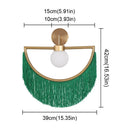 DecorBites™ Coloured Tassel Glass Ball Pendant Light for Boho Minimalist Style Bedroom & Restaurant