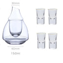 DecorBites™ Glass Wine Pot Transparent Sake Ice Jug Decanter Whiskey Dispenser