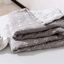 DecorBites™ Cotton Summer Blanket: Soft and Airy Bedspread for Single/Double Beds