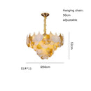 DecorBites™ Ginkgo Art Deco Dimmable Chandelier for Dinning Room