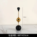 DecorBites™ Golden Stainless Steel Candle Holder for Wedding Decor
