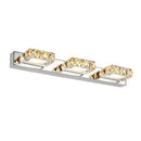DecorBites™ Crystal LED Mirror Light: Modern Bathroom Wall Sconce Stainless Steel Lighting Fixtures