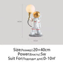 DecorBites™ Astronaut Moon Planet Table Lamp Night Light Bedroom Decor Spaceman Theme