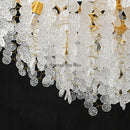 DecorBites™ Circular Crystal Chandelier Living Room Pendant Lights LED Indoor Decoration