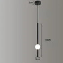 DecorBites™ Glass Rod Pendant Light - Modern Long Hanging Lamp for Living Room, Bedroom & Shop
