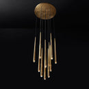 DecorBites™ Gold Copper Chandelier for Living Room, Staircase, Foyer, Dining Room, Cafe, Bar