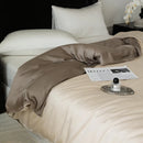 DecorBites™ Double Layer Satin Queen Duvet Set Smooth & Cool Luxury Quilt Cover Pillowcases