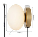 DecorBites™ Golden Glass Ball Wall Lamp Sconces for Modern Home Decoration