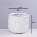 DecorBites™ Gold Ceramic Flower Pot Succulent Vase Terrarium Plant Pots for Home Balcony Decor