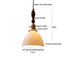 DecorBites™ Clear Glass Pendant Lamp Japanese Style LED Hanging Lights
