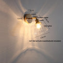 DecorBites™ Glass Rotate Copper LED Wall Sconce - Modern Nordic Bedroom Study Lamp
