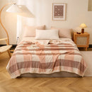 DecorBites™ Japanese Milk Velvet Blanket: Soft, Thick, and Cozy for All Seasons