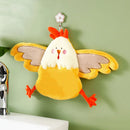 DecorBites™ Coral Velvet Cartoon Style Hand Towel