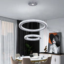 DecorBites™ Crystal LED Pendant Chandelier, Modern Nordic Ceiling Lamp for Living and Dining Room