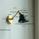 DecorBites™ Clear Glass LED Wall Sconce Rotate Up Down, Perfect for Dining Room, Bathroom