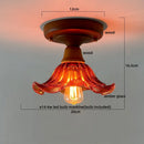 DecorBites™ Glass Copper LED Ceiling Lamp Modern Style for Home Decor and Restaurant
