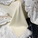 DecorBites™ Gold Feather Embroidery Egyptian Cotton Patchwork Bedding Set