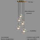 DecorBites™ Clear Glass Ball Pendant Light Chandelier for Living Room Dining Room Home Decor