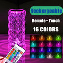 DecorBites™ Crystal LED Night Light, USB Rechargeable Ambient Lamp for Room Decor