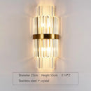 DecorBites™ Golden Crystal Wall Lamp: Elegant LED Sconce for Bedroom, Living Room, Bathroom